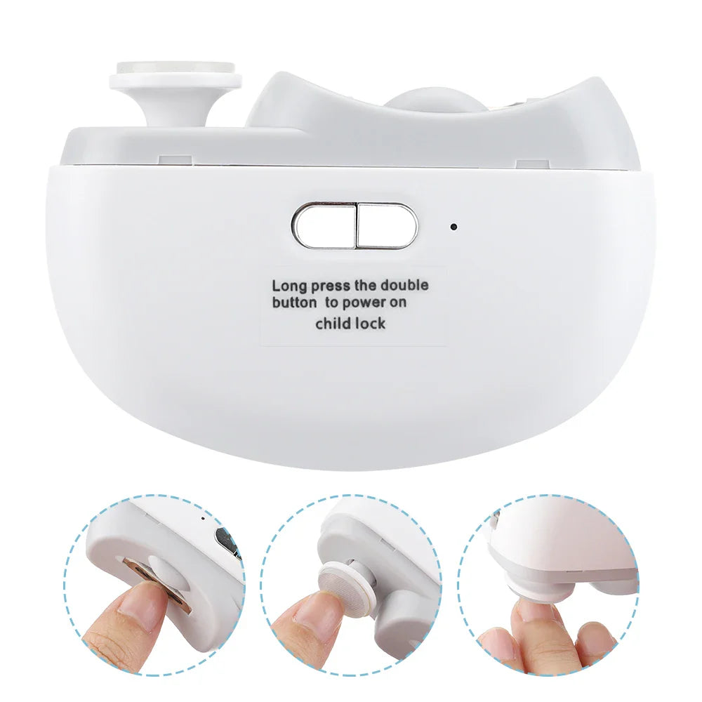2 in 1 Electric Nail Clipper Grinding and Polishing.