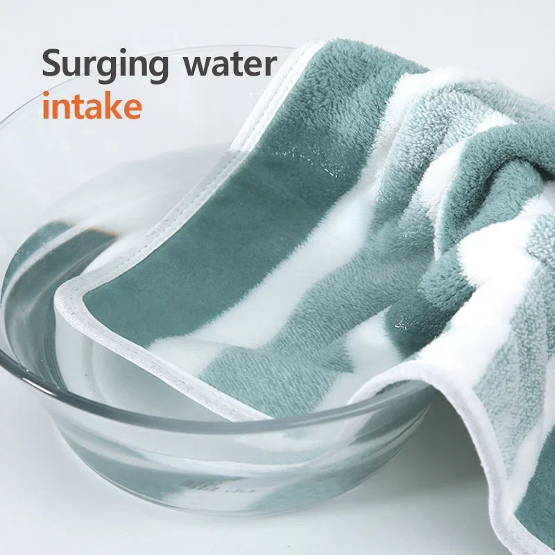 1 Pc Thickened Absorbent Bath Towel Soft Face Towel for Home Bathroom
