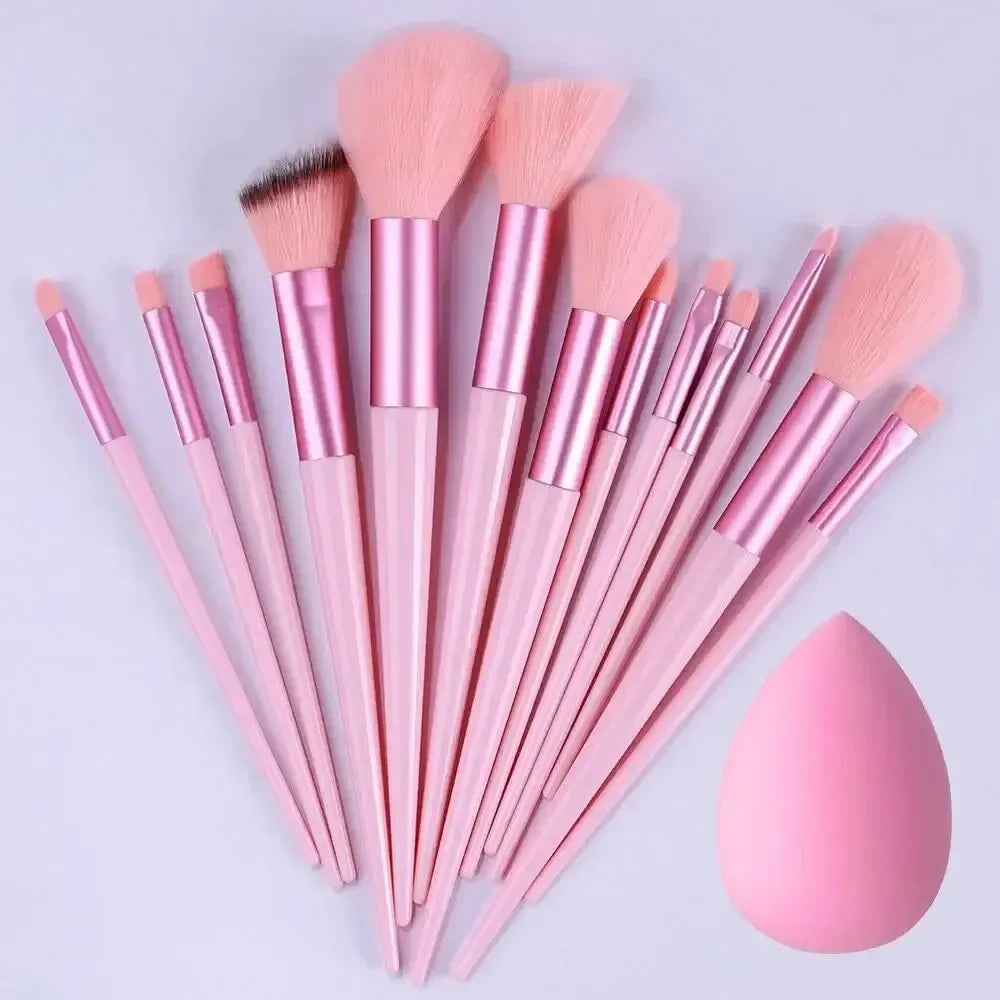 13Pcs Makeup Brush Set Make Up Concealer Brush Blush Powder Brush Eye Shadow Highlighter Foundation Brush Cosmetic Beauty Tools