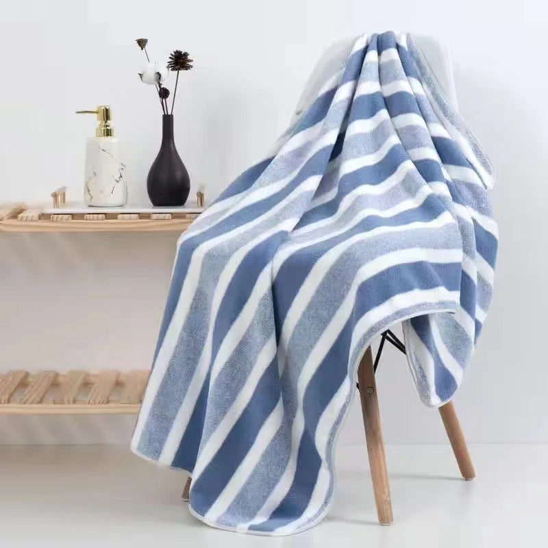 1 Pc Thickened Absorbent Bath Towel Soft Face Towel for Home Bathroom