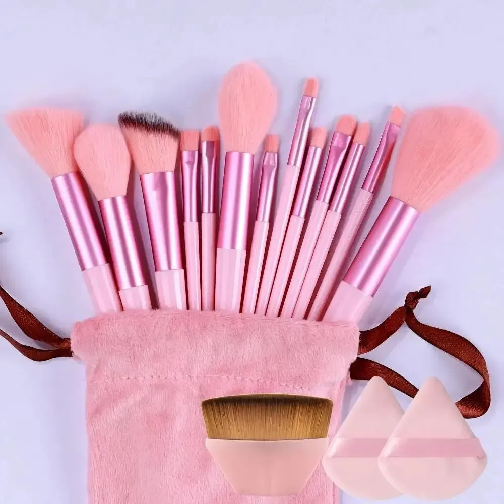 13Pcs Makeup Brush Set Make Up Concealer Brush Blush Powder Brush Eye Shadow Highlighter Foundation Brush Cosmetic Beauty Tools