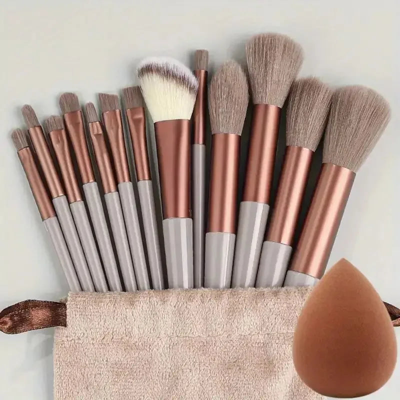 13Pcs Makeup Brush Set Make Up Concealer Brush Blush Powder Brush Eye Shadow Highlighter Foundation Brush Cosmetic Beauty Tools