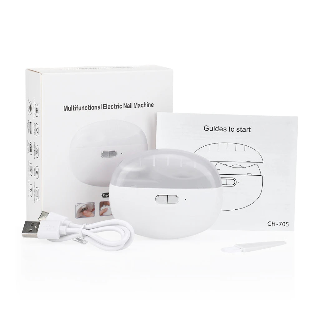 2 in 1 Electric Nail Clipper Grinding and Polishing.