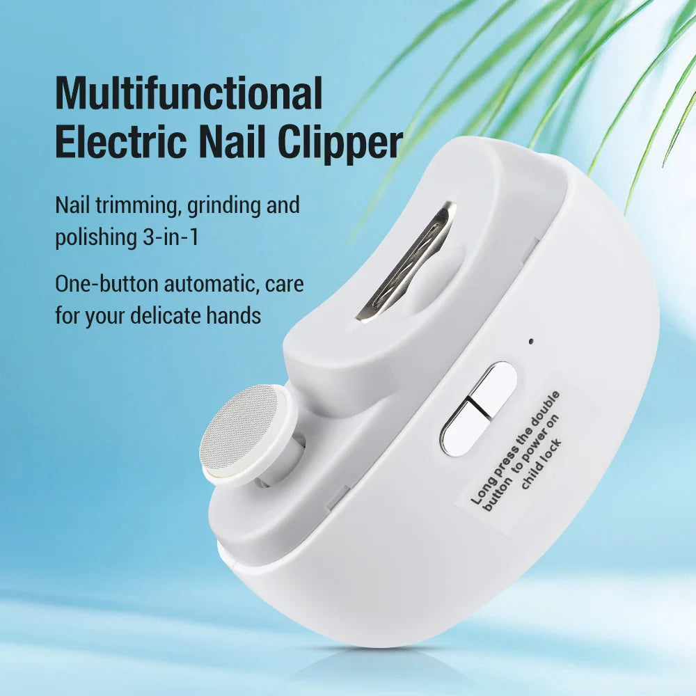 2 in 1 Electric Nail Clipper Grinding and Polishing.