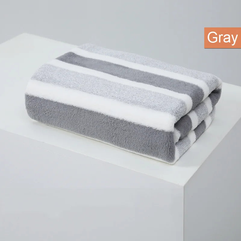 1 Pc Thickened Absorbent Bath Towel Soft Face Towel for Home Bathroom