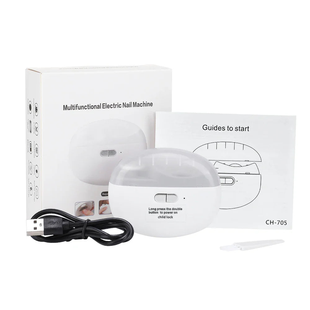 2 in 1 Electric Nail Clipper Grinding and Polishing.