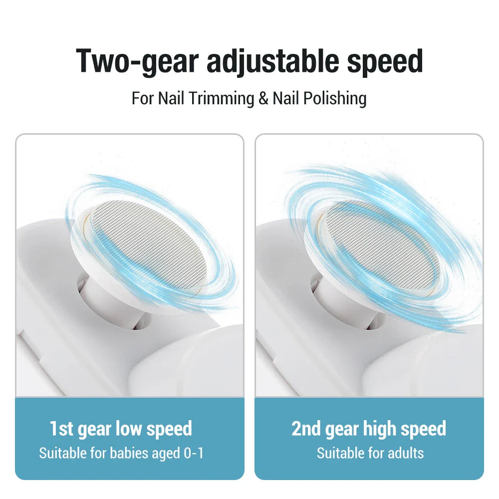 2 in 1 Electric Nail Clipper Grinding and Polishing.